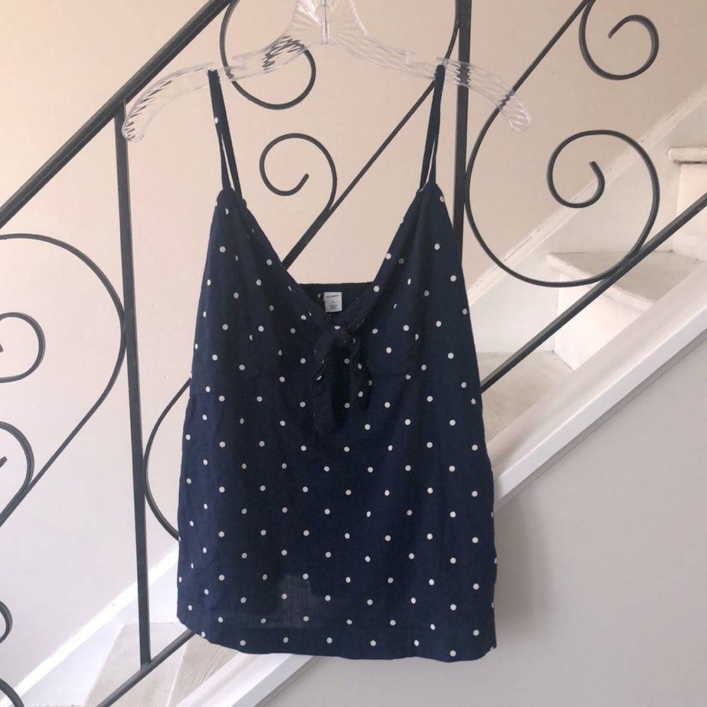 Navy Polka Dot Women's Top Old Navy S Adjustable straps